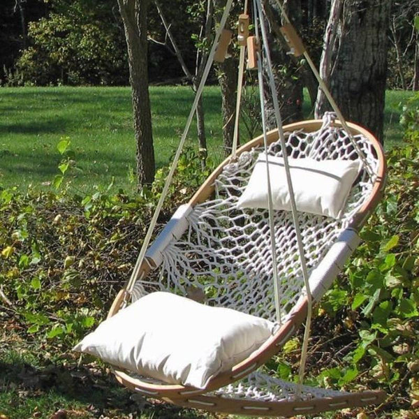 Small Oak Swing Footrest